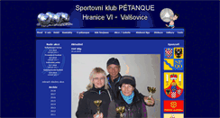Desktop Screenshot of petanquevalsovice.cz