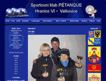 Tablet Screenshot of petanquevalsovice.cz